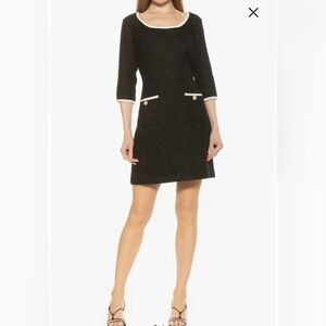 Alexia Admor Black Tweed Dress